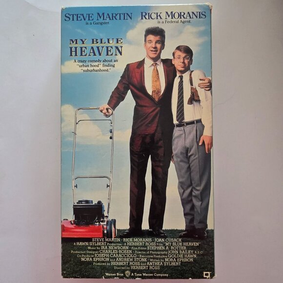 My Blue Heaven VHS Comedy Starring Steve Martin & Rick Moranis Warner Bros 1990 - Picture 10 of 12